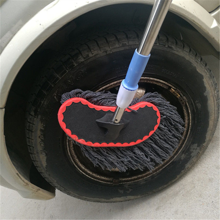 洗车拖把伸缩杆加长柄大货车大客车专用车用擦车清洁工具纯棉套装2米