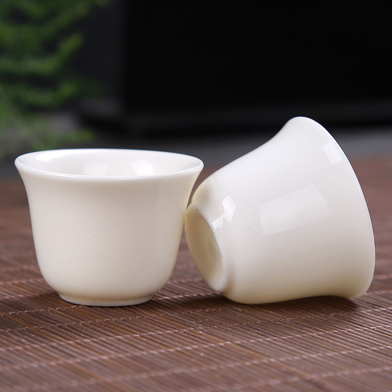 三钱杯小酒杯白瓷小品茗杯白酒小酒盅酒杯4钱小酒杯20ml10个装