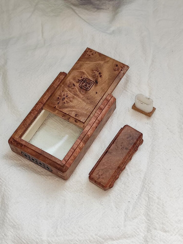 【派尼美特】张圣林鸣虫盒 黄金樟木迷你款大黄蛉盒 蛉子盒 蛉虫盒 虫