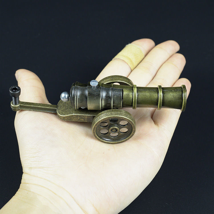 吉米兔小型迷你迫击炮金属模型儿童玩具可发射高射炮掷弹筒炮弹战车