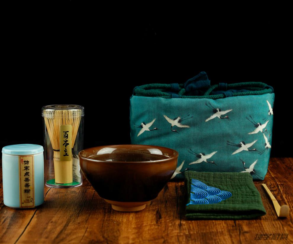 茶具入门 仿宋点茶套装点茶入门茶具仿宋代点茶茶盏点茶点茶茶盏送茶