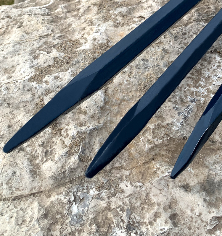 撬棍多功能撬棒钢钎六棱扁头撬杠特种钢加粗加重高碳钢加力杆 六角