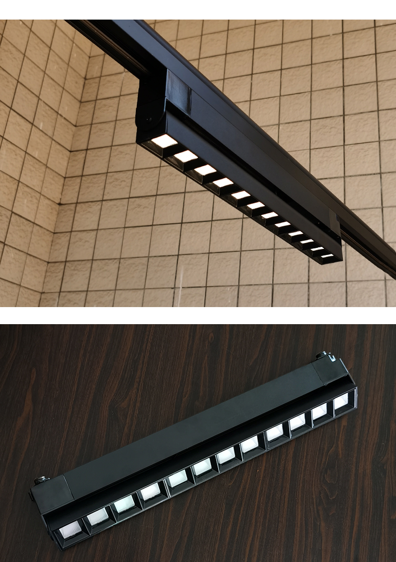 线形灯 长条轨道灯led射灯 条形线形线性路轨灯条状射灯导轨灯磁吸