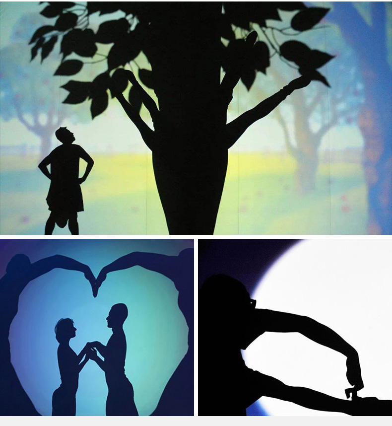 影子舞表演幕布背景灯投影子剧拍照光影子布支架定制