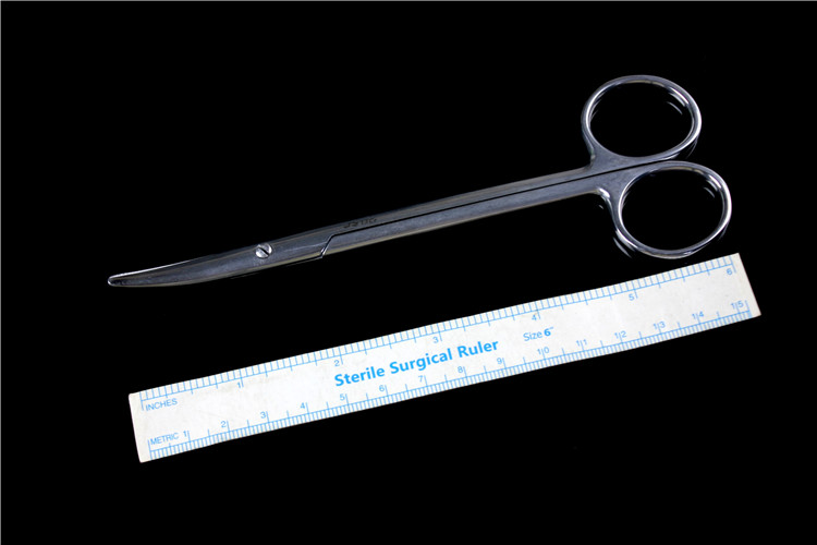 正品上海金钟综合剪手术剪 综合组织剪 弯窄头剪刀 金钟器械 综合组织