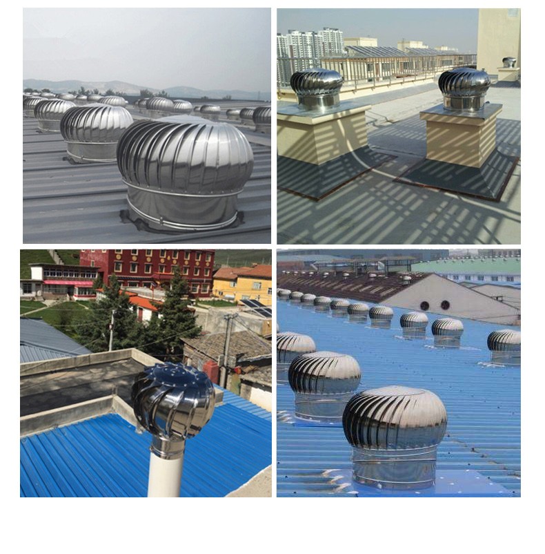 304不锈钢无动力风帽风球屋顶通风器烟道排风换气帽厂房风机 110型成