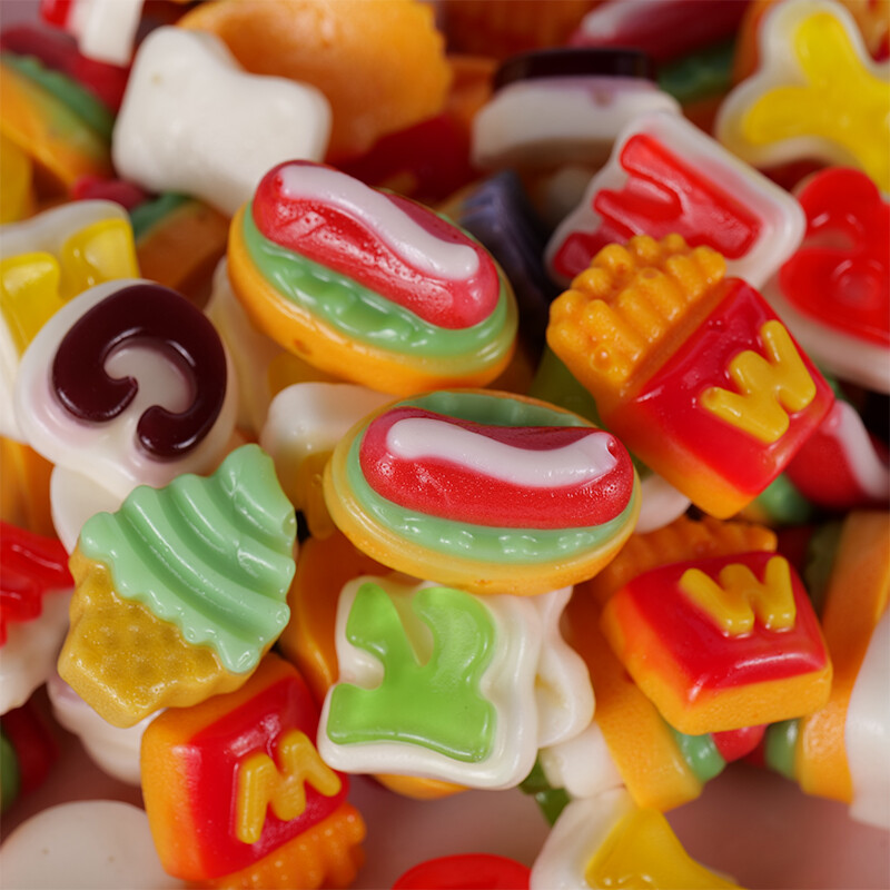 好利源趣味q弹橡皮软糖结婚喜糖小食300g混合装 橡皮糖混合袋装300g*1