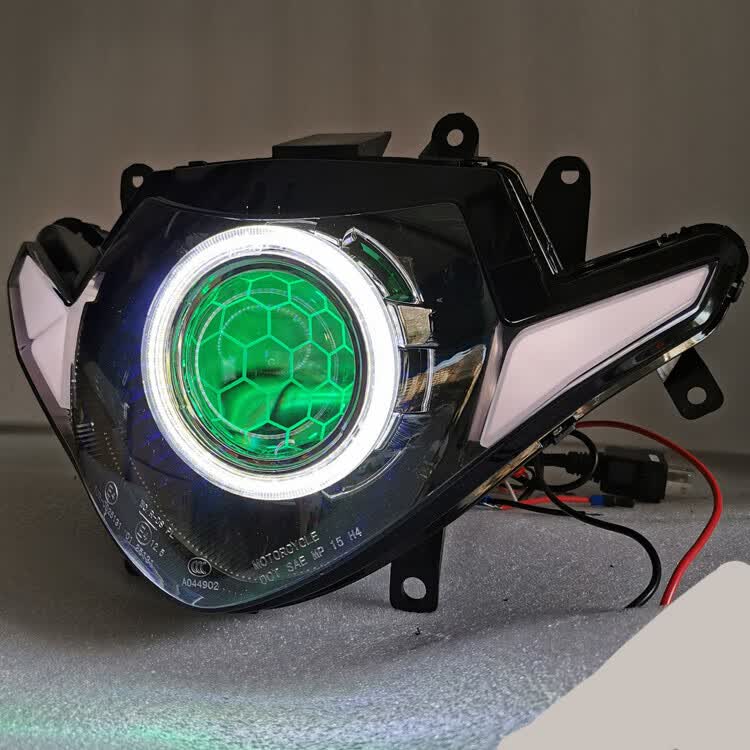 适用于铃木gsx250r改装大灯总成 gsx250双光透镜天使眼 恶魔眼配件