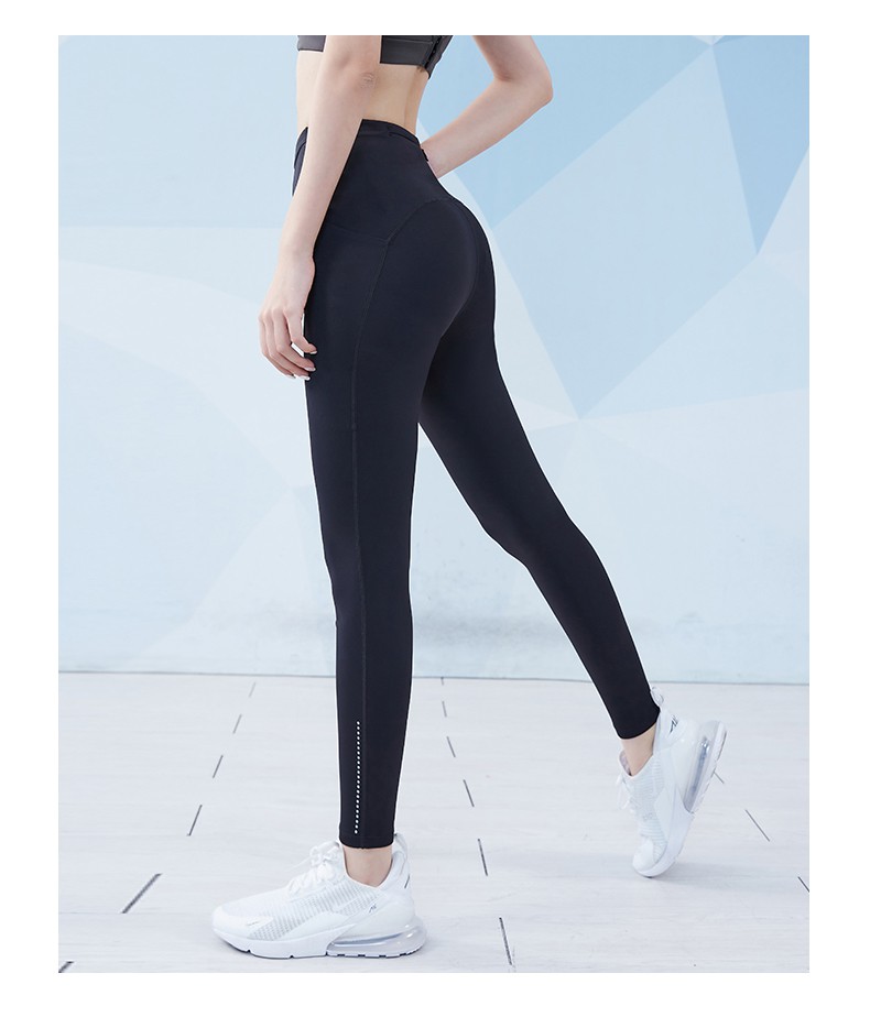 滕讯体育健身裤女夏蜜桃臀训练跑步运动裤收腰提臀紧adidasnikepuma