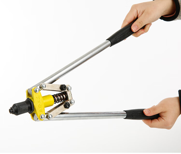 单把铆钉枪拉铆枪手动铆钉拉铆枪手动抽芯拉帽枪拉钉枪桔红色加厚