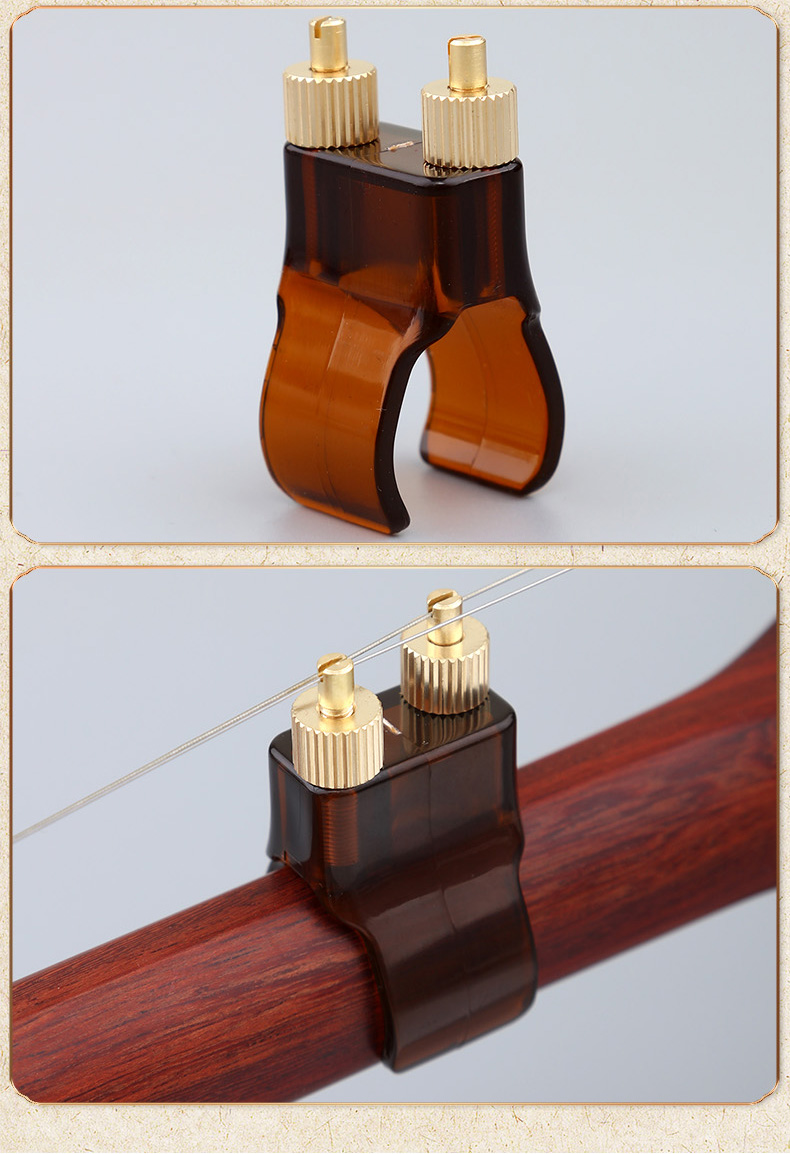 onevan 新款二胡千斤微调多功能黄铜可调节弦距演奏胡琴乐器配件 新款