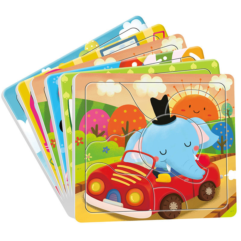 动手动脑玩拼图023岁宝宝纸质拼版亲子游戏幼儿童拼图小手玩拼图
