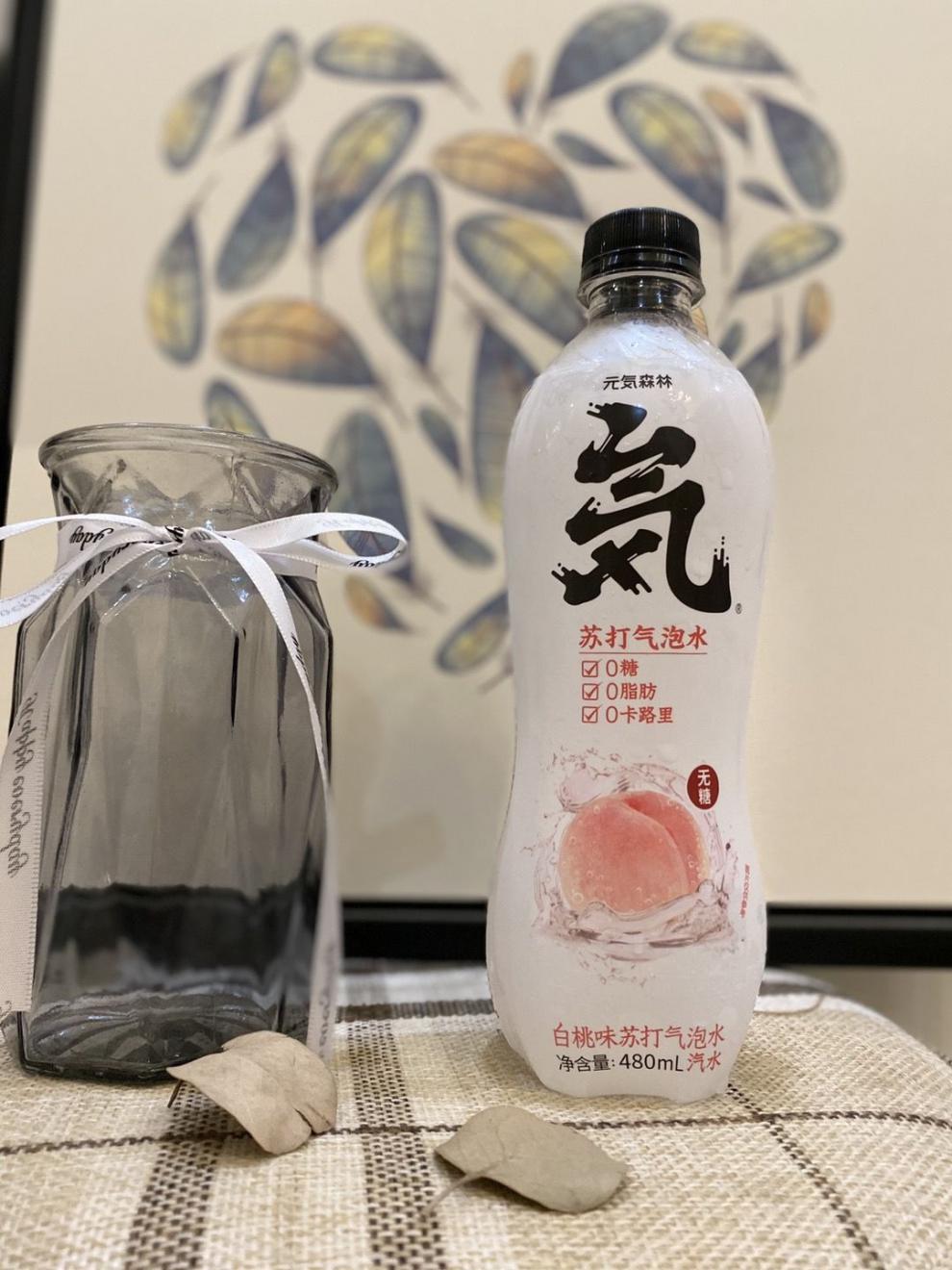 元気森林元气水苏打气泡水有气o热量o脂肪喝不胖果味汽水饮料区域限定