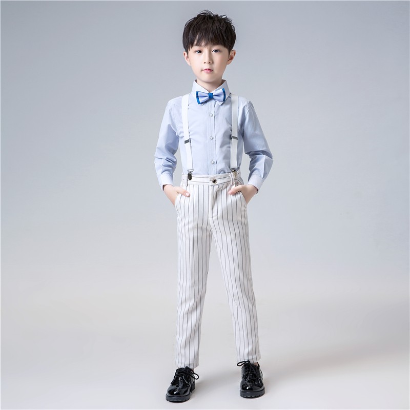 花童礼服男小童西服套装春夏男童夏小西装男孩主持人演出服走秀帅气