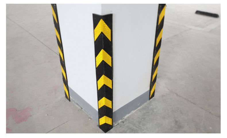 适用于橡胶护角墙角反光防撞条80cm地下车库1米直角警示保护片轮廓标