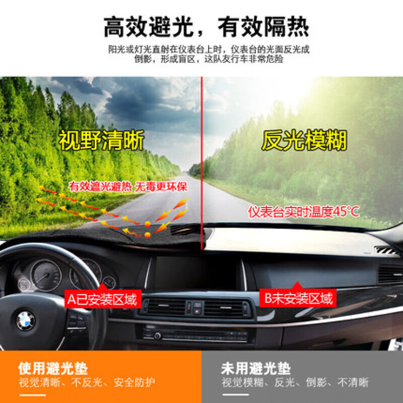 定制长安cs75中控汽车仪表台避光垫工作盘防晒遮阳防滑垫防尘垫内饰