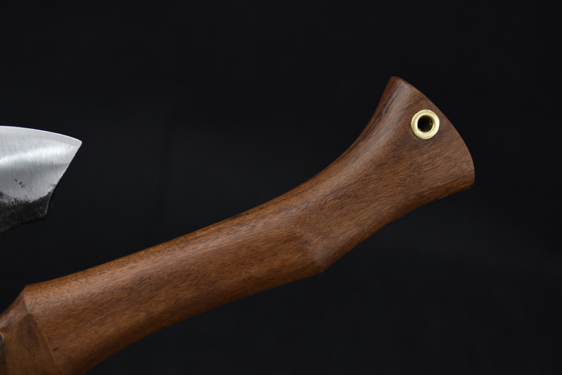 龙泉纯手工锻打加厚加重骨斧屠夫商用斩大骨斧头家用锋利剁骨刀维京