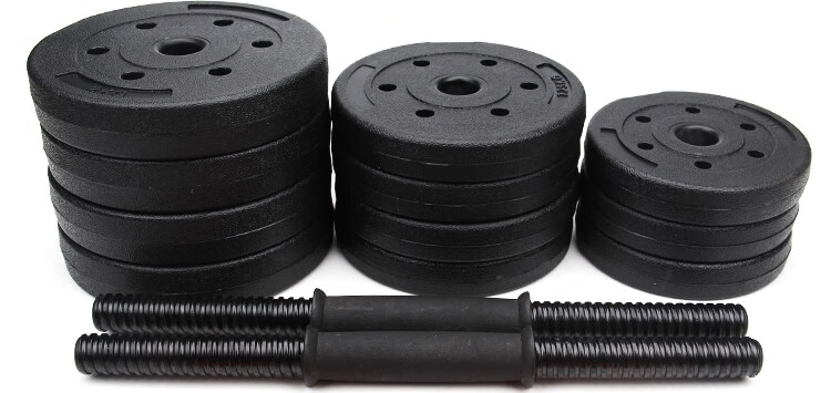 宝迈素(baomaisu)哑铃连接杆哑铃男士家用练臂肌健身可调节重量10-50