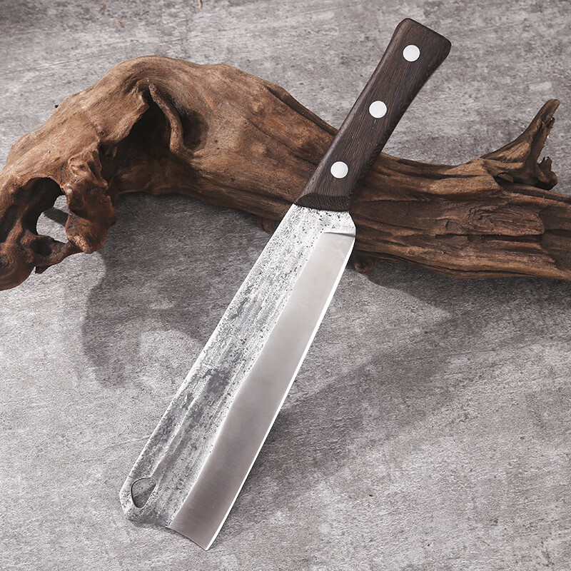 手工锻打砍柴刀户外手工锻打柴刀开路树伐竹刀家用劈柴刀斩树多用途刀