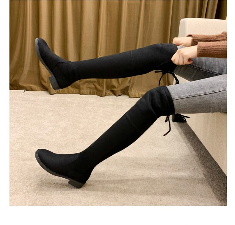 回力商场同款初高中生长靴女过膝长筒靴子女春秋时尚韩版百搭单靴显长