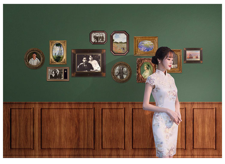 西里尔复古怀旧民国风剧本杀壁纸火锅店拍照背景轰趴推理馆墙布木纹