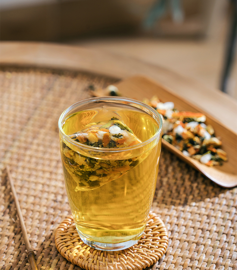 香橙茉莉乌龙茶茉莉绿茶叶花茶冷泡茶花果茶水果茶三角茶包50泡装