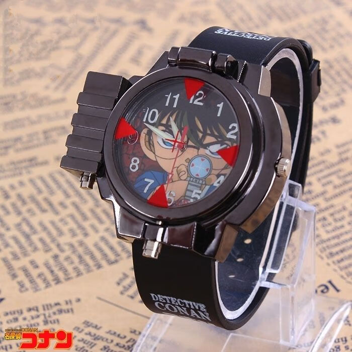 手表名侦探柯南同款手表小学生玩具电子表卡通多功能手表柯南表