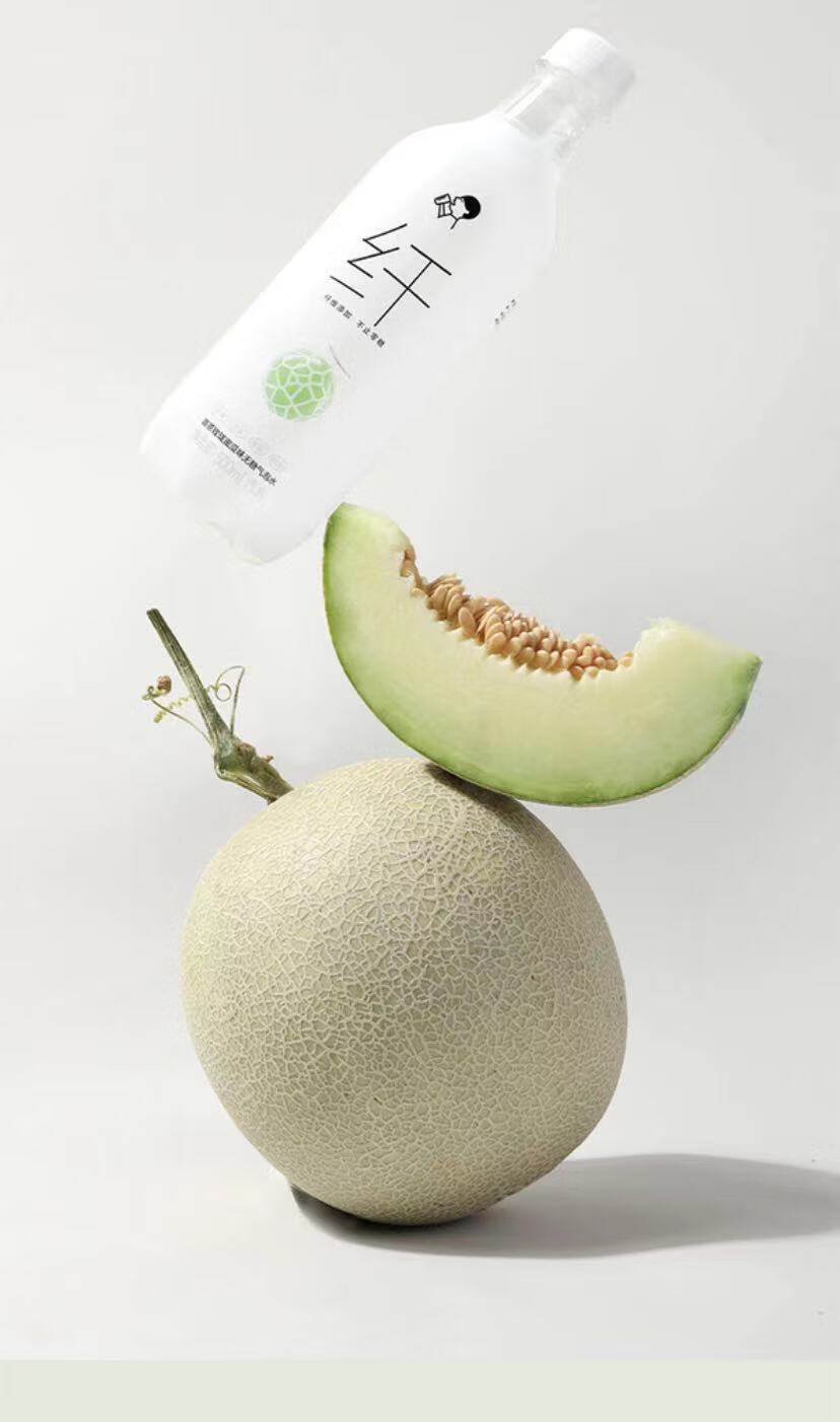 山姆会员店 新品玫珑蜜瓜味 无蔗糖气泡水 0卡果汁饮料汽水500mlx24 8