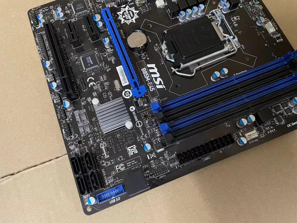 库存全新msi/微星 b85m-e45 b85m-ie35 小板 支持4590 4790 黑色
