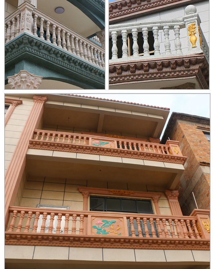 罗马柱阳台栏杆模具水泥柱子花瓶柱护栏模型欧式别墅围栏现浇模板pd