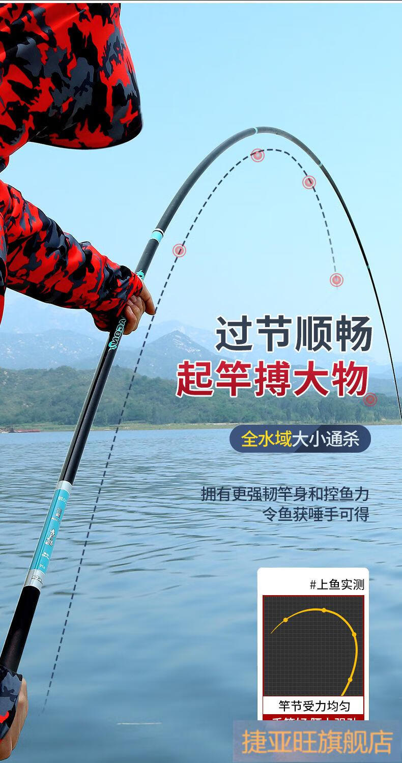 2021新款名伦青龙钓鱼竿6h19调综合台钓竿轻硬大物黑坑溪流竞技长节杆