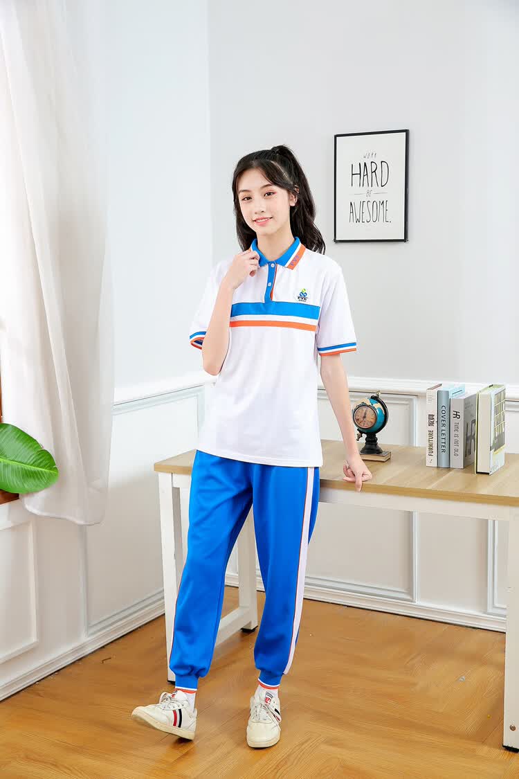 德莉娅番禺初中校服番禺区初中生校服夏装秋冬装新款男女运动服短袖