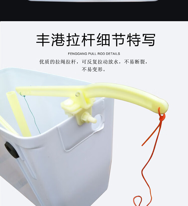 公厕手拉式水箱 厕所塑料高水箱 32蹲便器蹲坑老式动手拉绳冲水箱