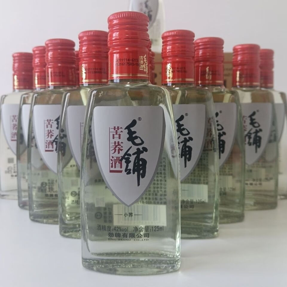 毛铺苦荞酒 劲j牌 125ml *9瓶 42度小荞小瓶苦荞酒 9瓶装【图片 价格