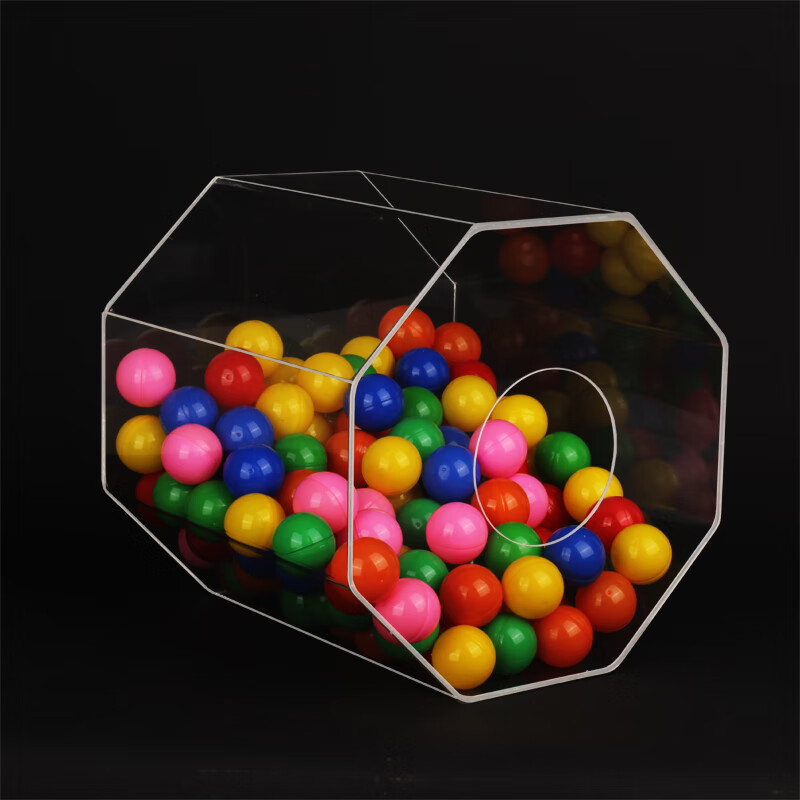 摸奖箱亚克力有机玻璃抓球箱活动创意箱一体不需组装直销订做新品红色