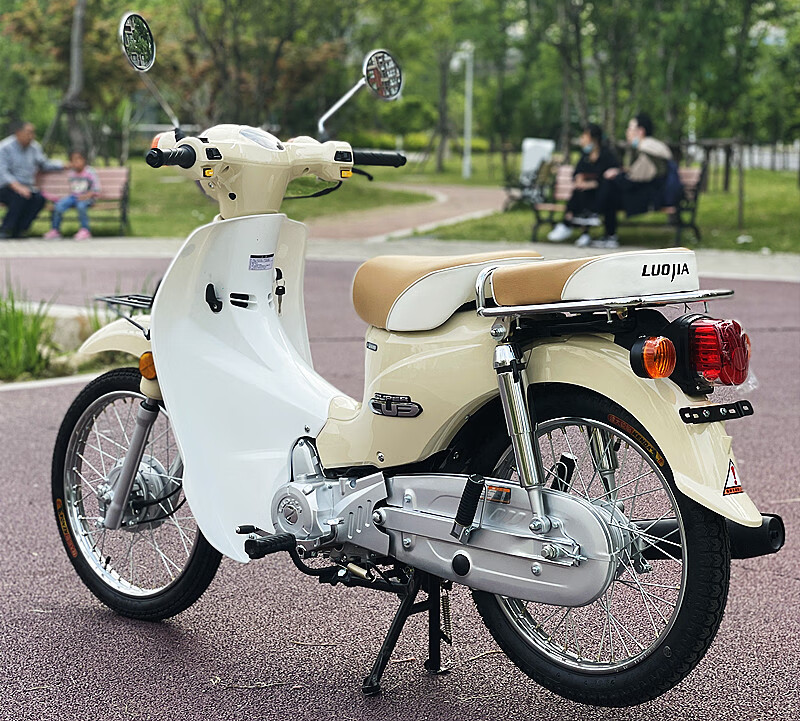 洛嘉后浪弯梁复古摩托车110两轮国四电喷嘉陵coco幼兽全国可蓝牌 天池