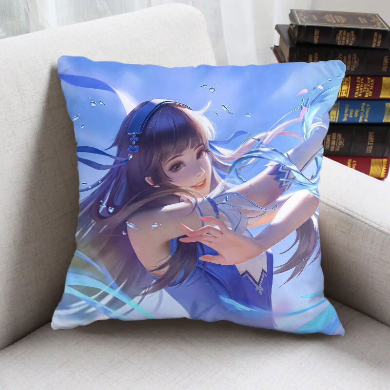 王者荣耀西施曜周边皮肤抱枕诗雨江南云鹰飞将归墟梦演靠垫定制 枕芯