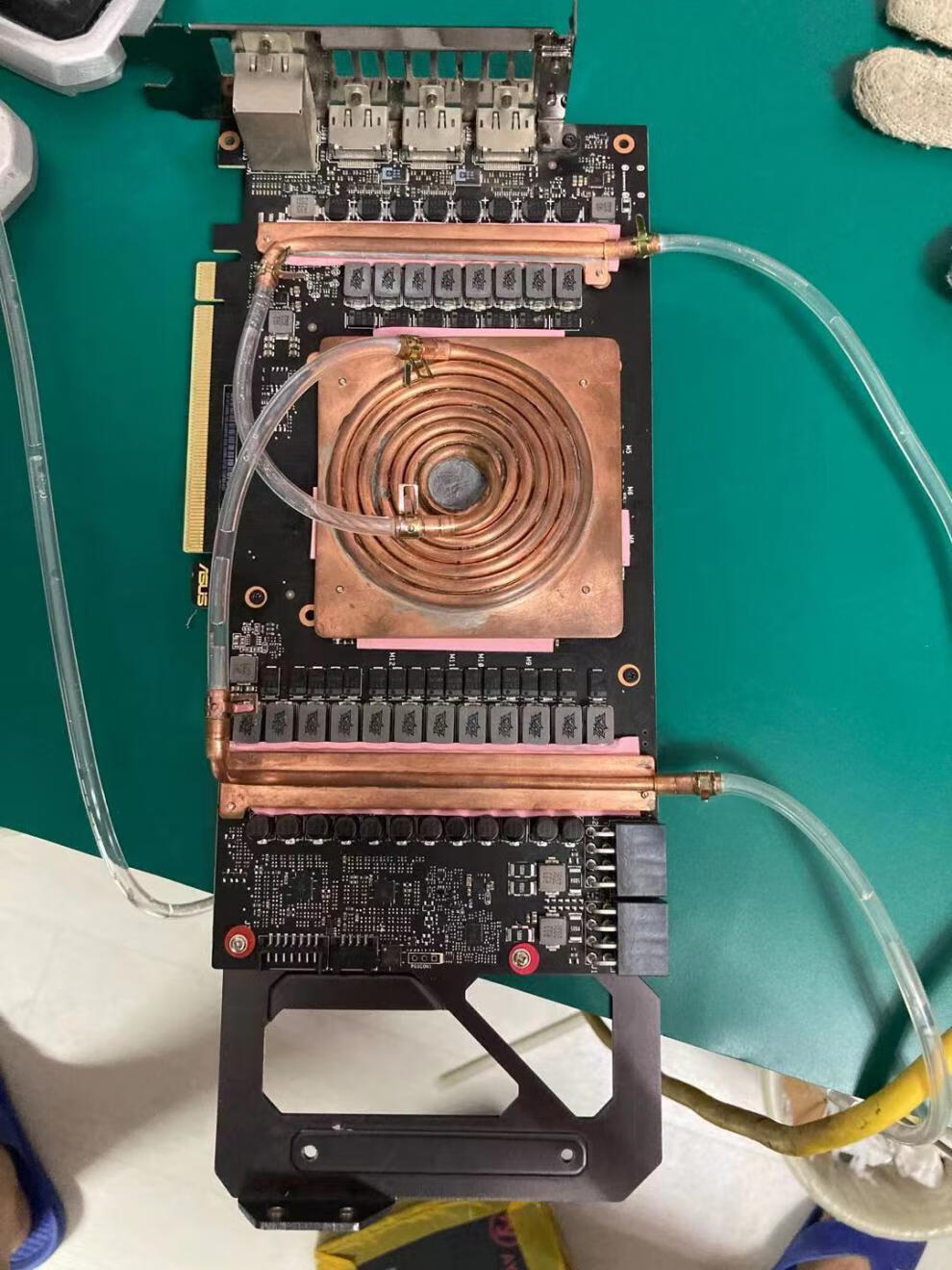 适用amd显卡显存核心供电mos紫铜均热板水冷头散热器280水冷排组一组2