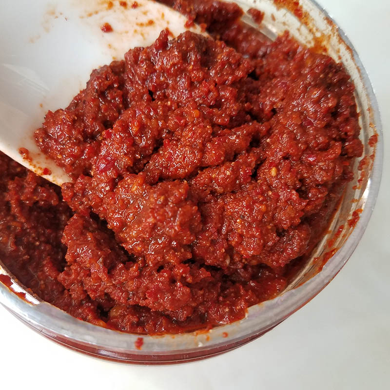 云南辣椒酱曲靖特产 越州老酱500g 小麦黄豆辣酱 米子酱【图片 价格