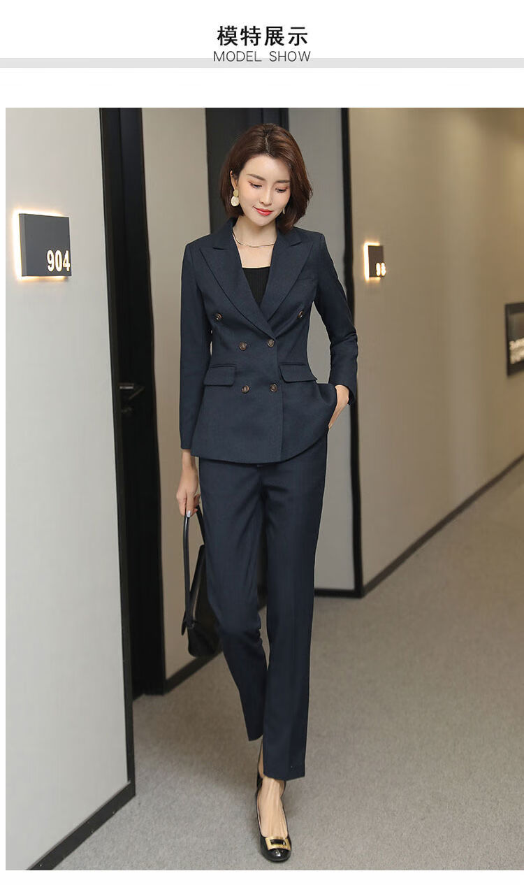 小西装春季外套女套装加厚休闲职业西服时尚气质韩版正装黑色西装裤子