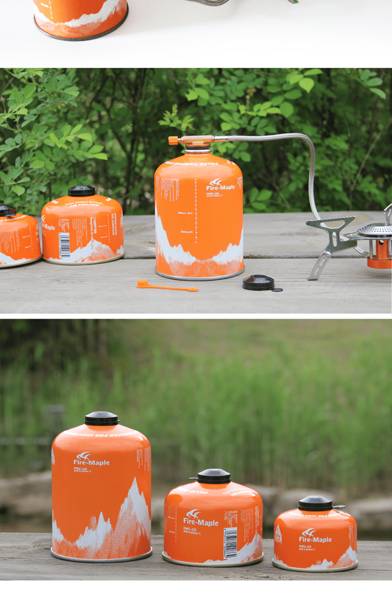 2022新款火枫气罐 户外扁气罐便携式高原高山野外野炊野营炉具瓦斯