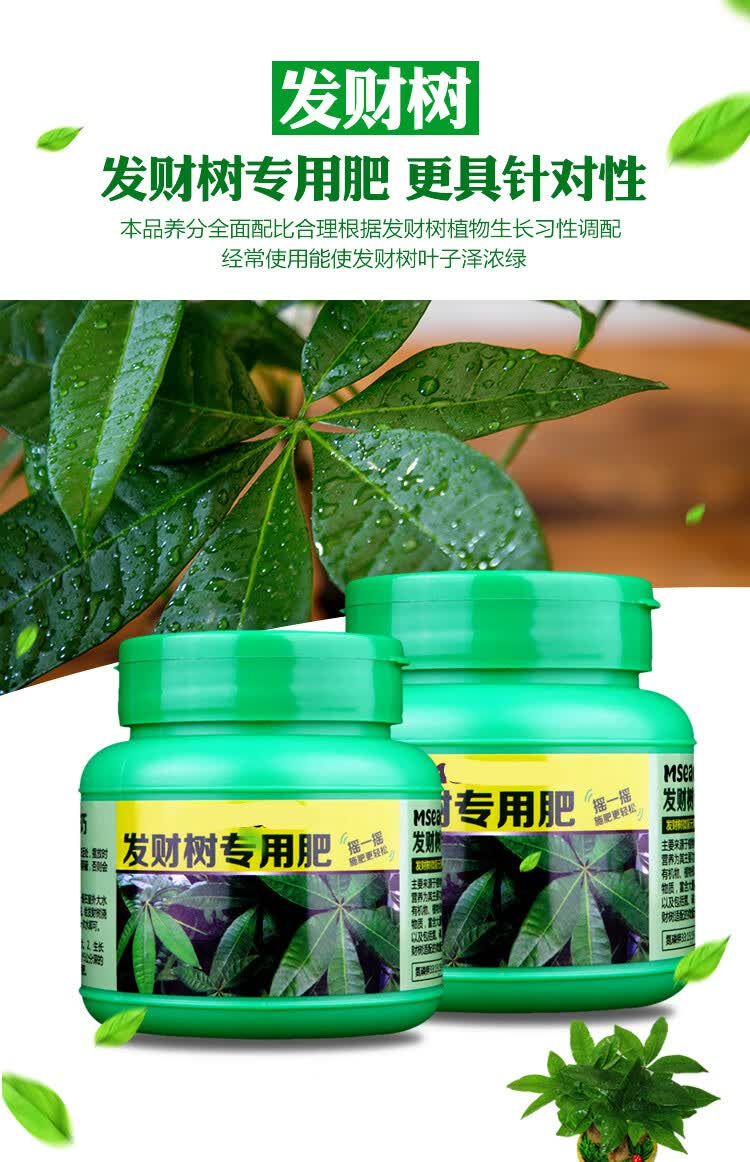 发财树专用肥料颗粒肥固体肥营养液黄叶绿叶施肥盆景有机肥 ty 栀子花
