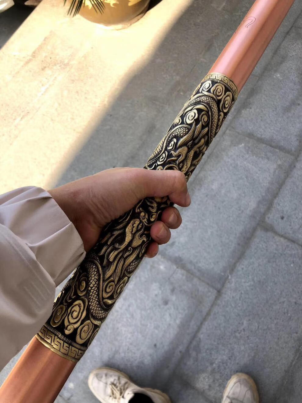 手工实心棍棒孙悟空定海神针金箍棒十八般兵1器收藏摆件练武强身健体