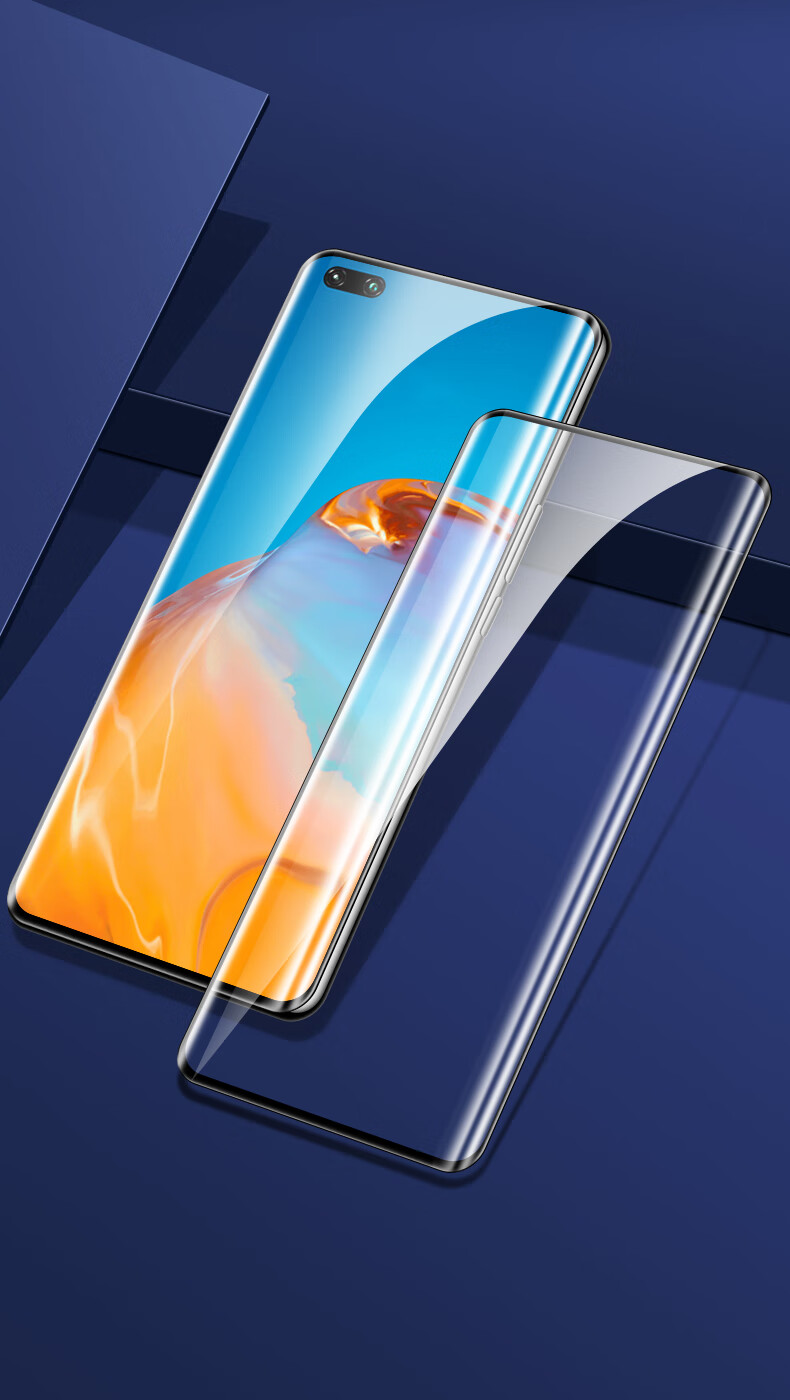 尤田适用华为p40pro钢化膜p40手机贴膜全屏覆盖por全胶陶瓷膜防摔p49