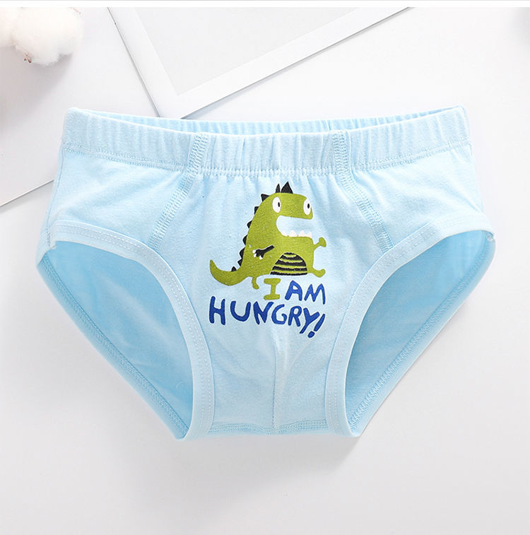 类学生短裤宝宝男孩卡通底裤2002恐龙款三角4条装3xl码建议体重7595斤