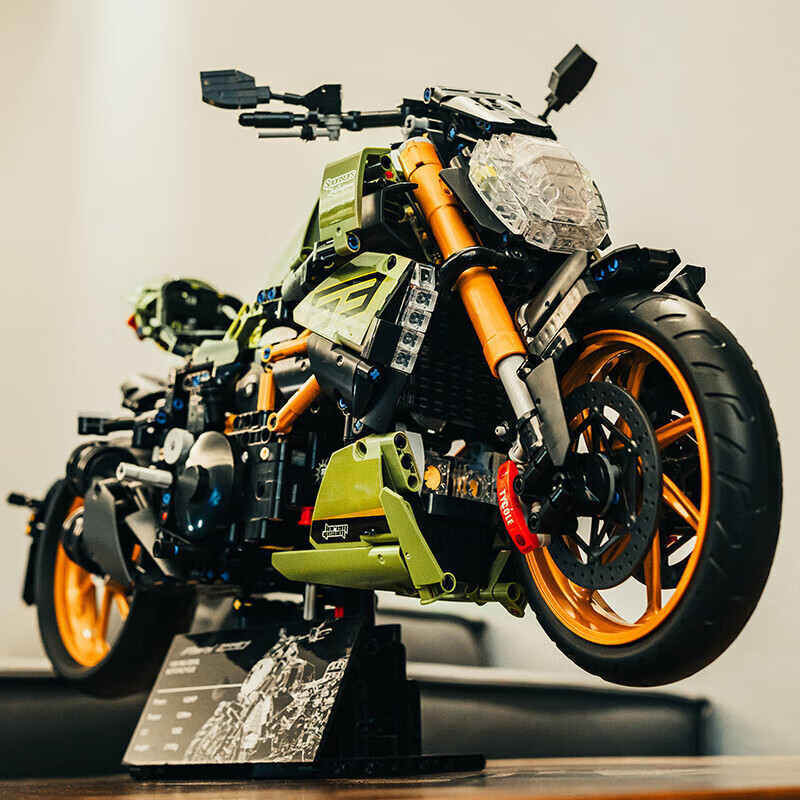 乐高摩托车积木兰博基尼宝马m1000rr杜卡迪模型巨大型拼装玩具男孩