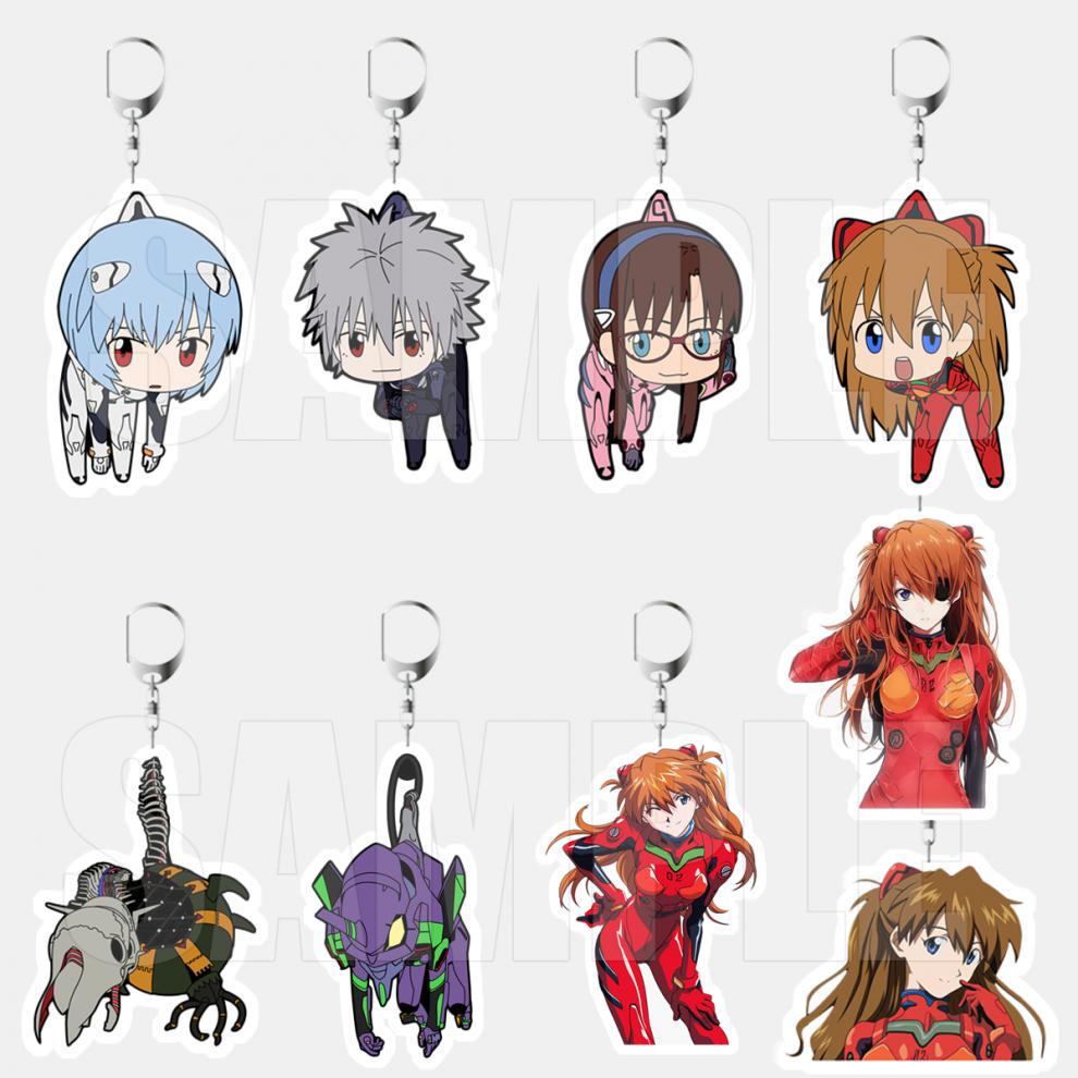 新世纪福音战士周边明日香周边eva凌波丽初号机挂件钥匙链动漫钥匙扣d