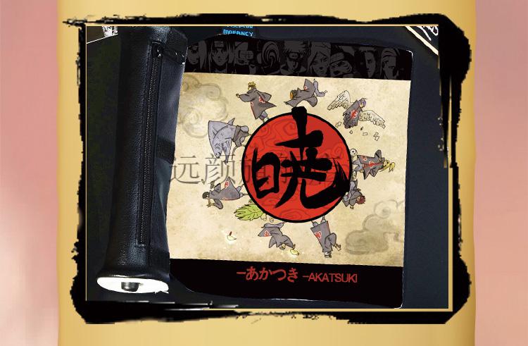 火影忍者联名周边摆件 漫宅坊火影鸣人忍者卷轴笔袋佐助宇智波鼬晓组