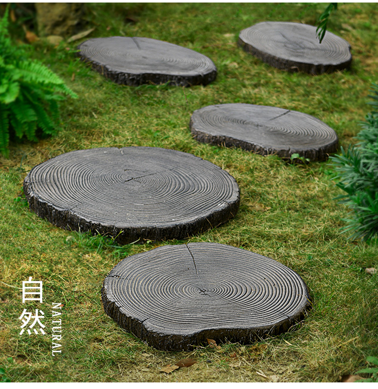 户外庭院路径石汀步石地面板花园铺路石地砖脚踏石院子垫脚踏步石