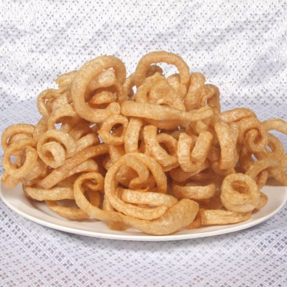 云南特产泰式泰国风味炸猪皮炸肉皮酥脆香脆麻辣泡皮南北干货麻辣80克